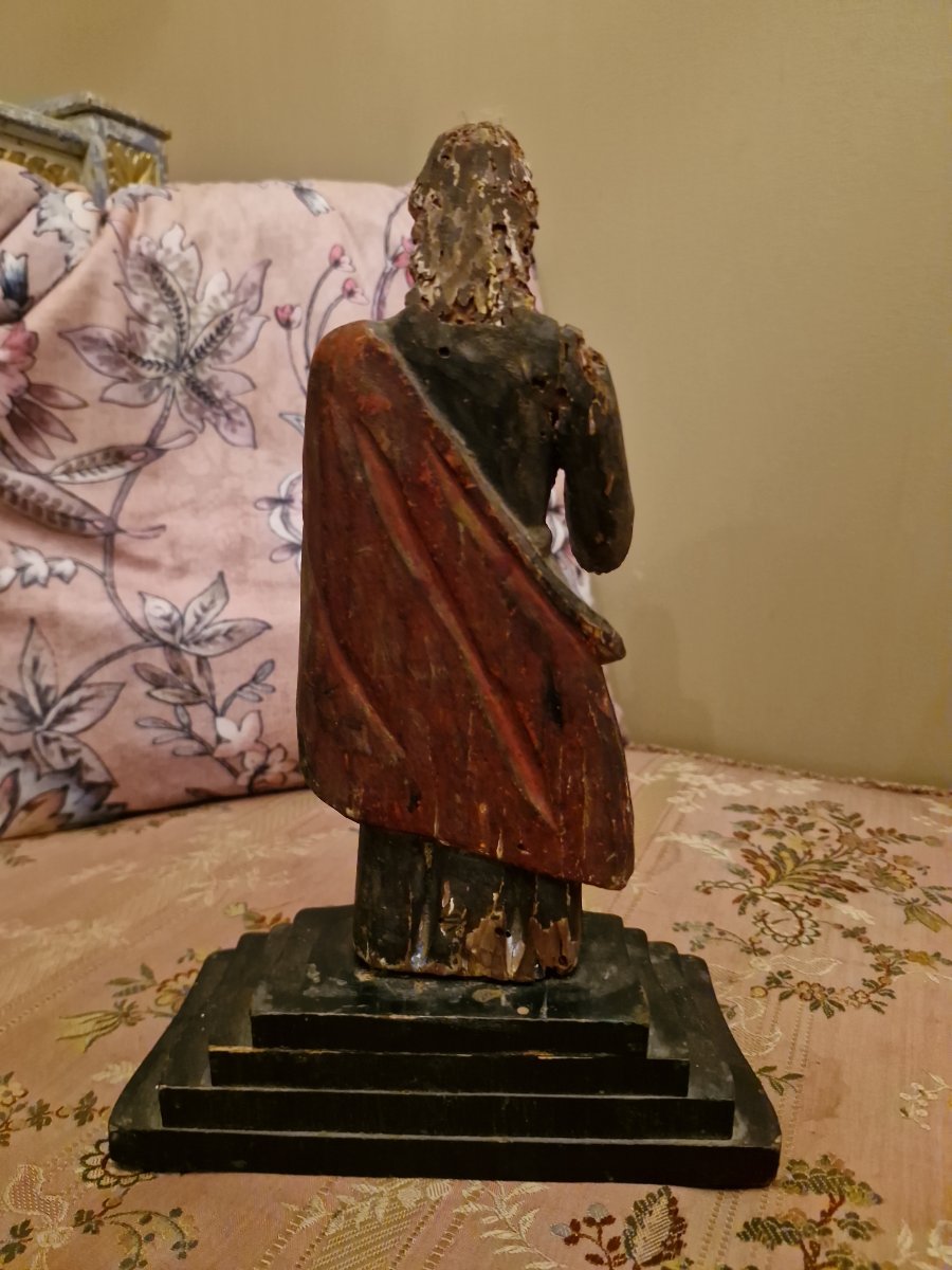 Statue en bois sculpté Époque XVIII Ème S -photo-2