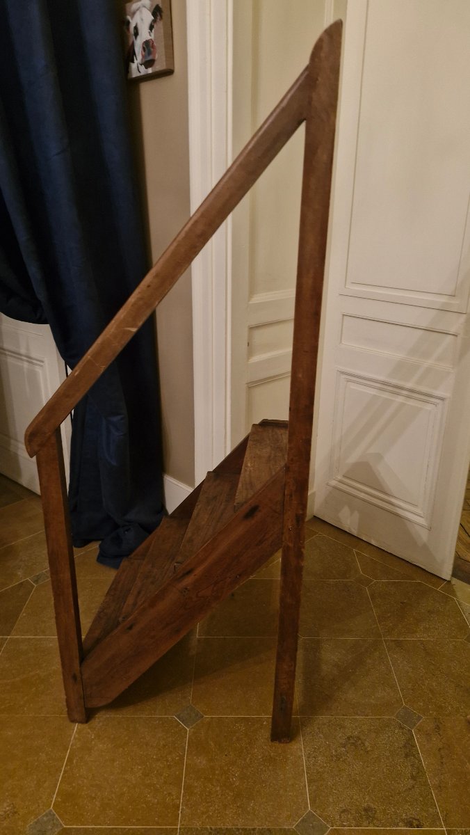 19th-century Library Step Ladder -photo-3