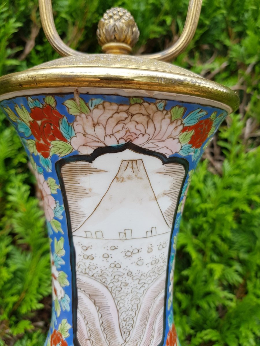 Porcelain Lamp From Japan End XIX Th-photo-4