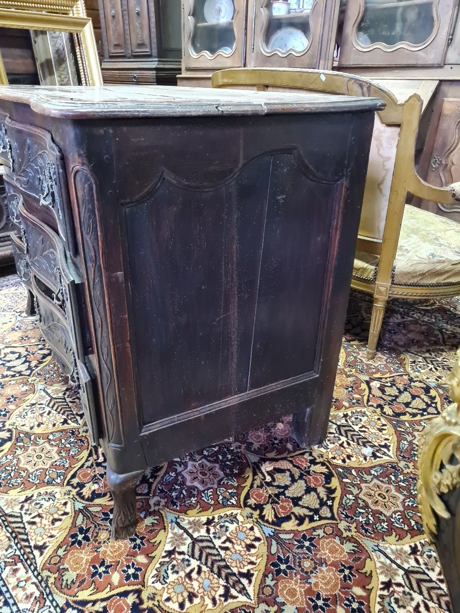 Louis XV Period Curved Commode-photo-3