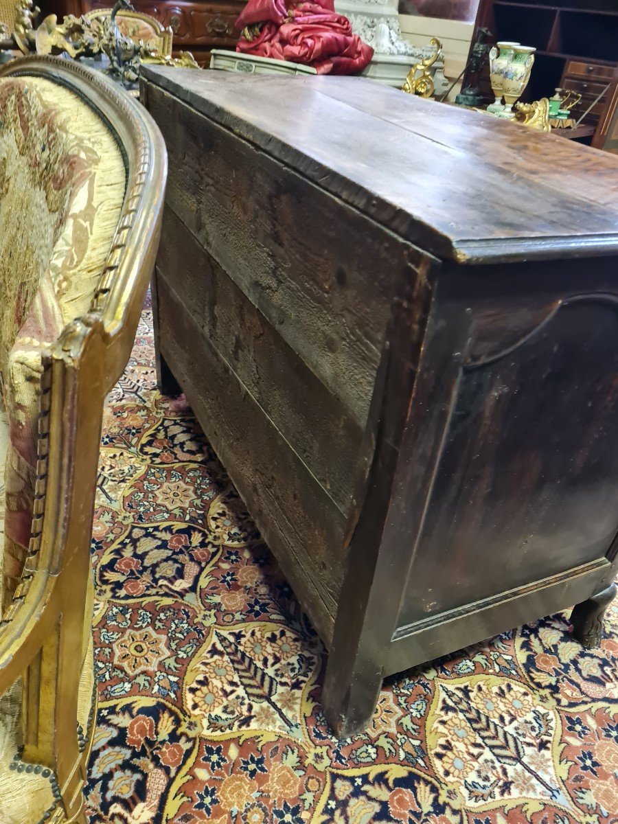 Louis XV Period Curved Commode-photo-7