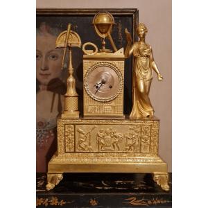 XIXth Century Empire Clock, Astronomy