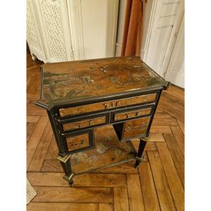 Napoleon III Lacquer Side Table 