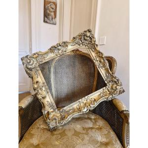 Old Golden Wood Frame 19th Century 