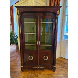 Empire Style Mahogany Showcase