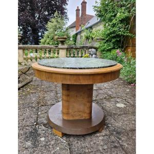 Art Deco Period Walnut Pedestal Table 
