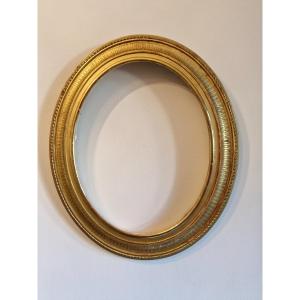 Oval Frame In Golden Wood Napoleon III 