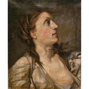 Portrait Of A Woman Oil On Canvas