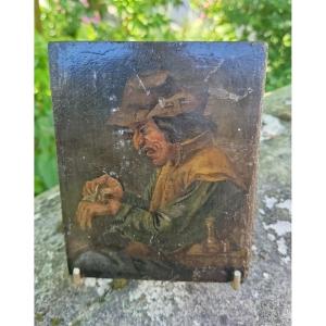 Miniature Oil On Panel, Dutch School
