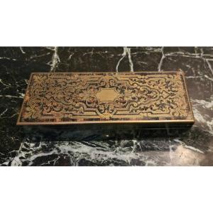 Coffret en marqueterie boulle Napoléon III 
