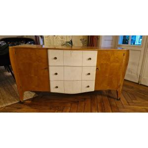 1940s Sideboard In Sycamore And Parchment