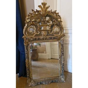 Giltwood Mirror From The 18th Century 