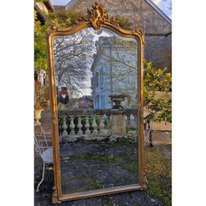 Miroir de château en bois Doré Napoléon III
