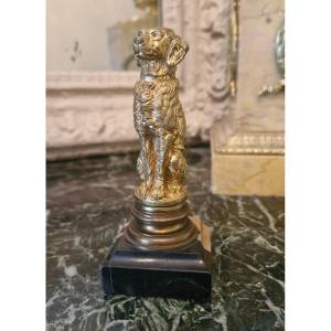 Bronze Animal With A Dog XIX ème S