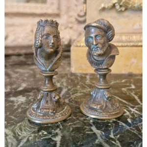 Pair Of Bronze Sculptures XIX ème S