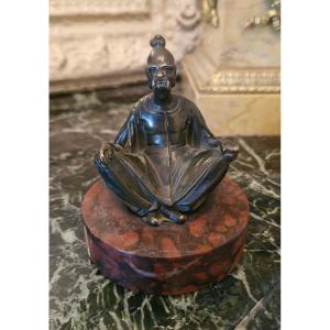Sculpture Of A Seated Sage Asia