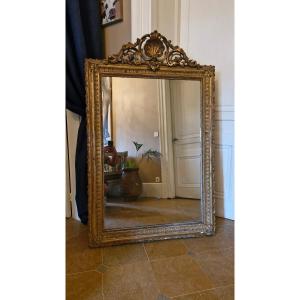 Gilded Mirror From The Napoleon III Period 