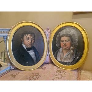 Pair Of 19th-century Portraits