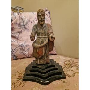 Statue en bois sculpté Époque XVIII Ème S
