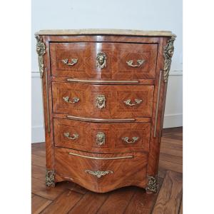 Small Commode In Regency Style Marquetry