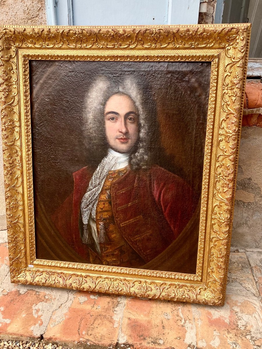 Portrait Of A Quality Man. Early 18th Century.-photo-5