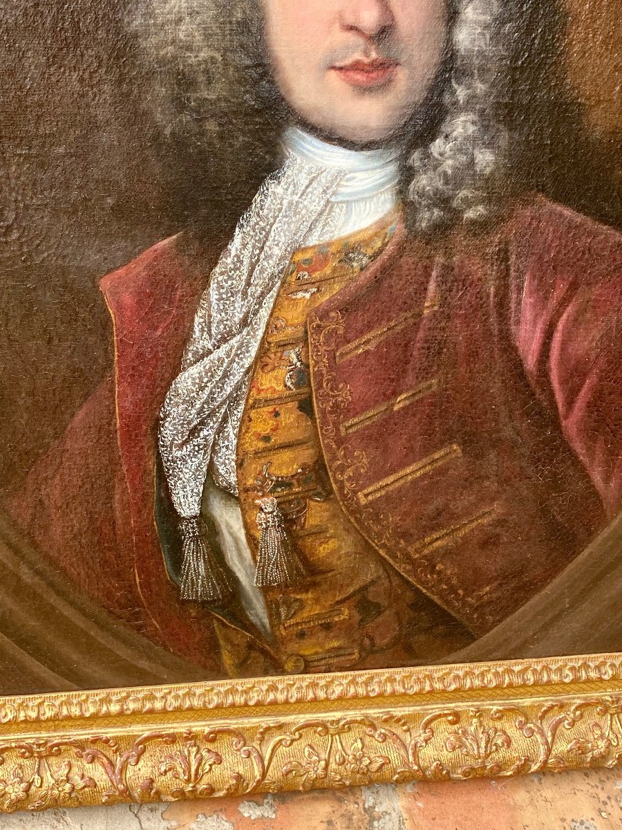 Portrait Of A Quality Man. Early 18th Century.-photo-7