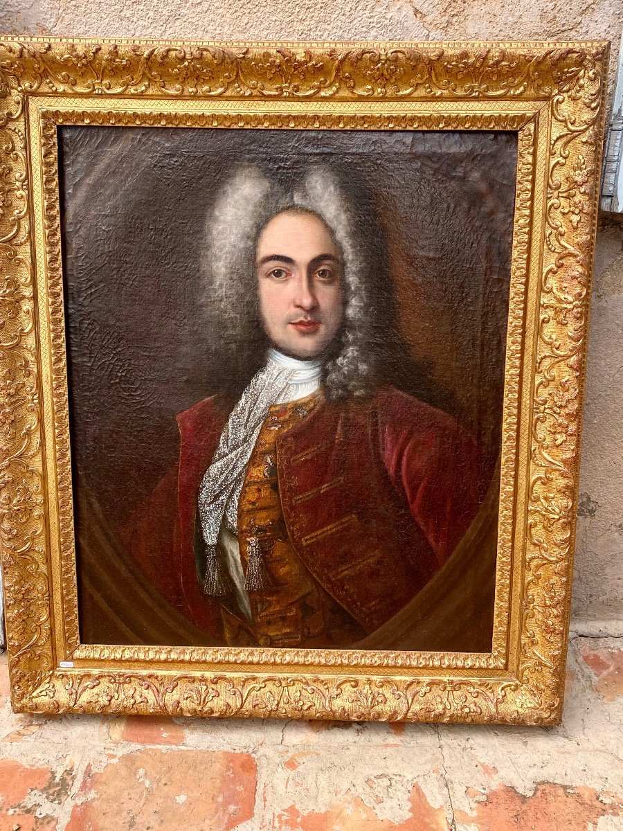 Portrait Of A Quality Man. Early 18th Century.