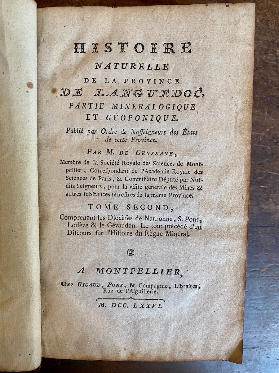 Histoire Naturelle De La Province De Languedoc. Tome II-photo-3