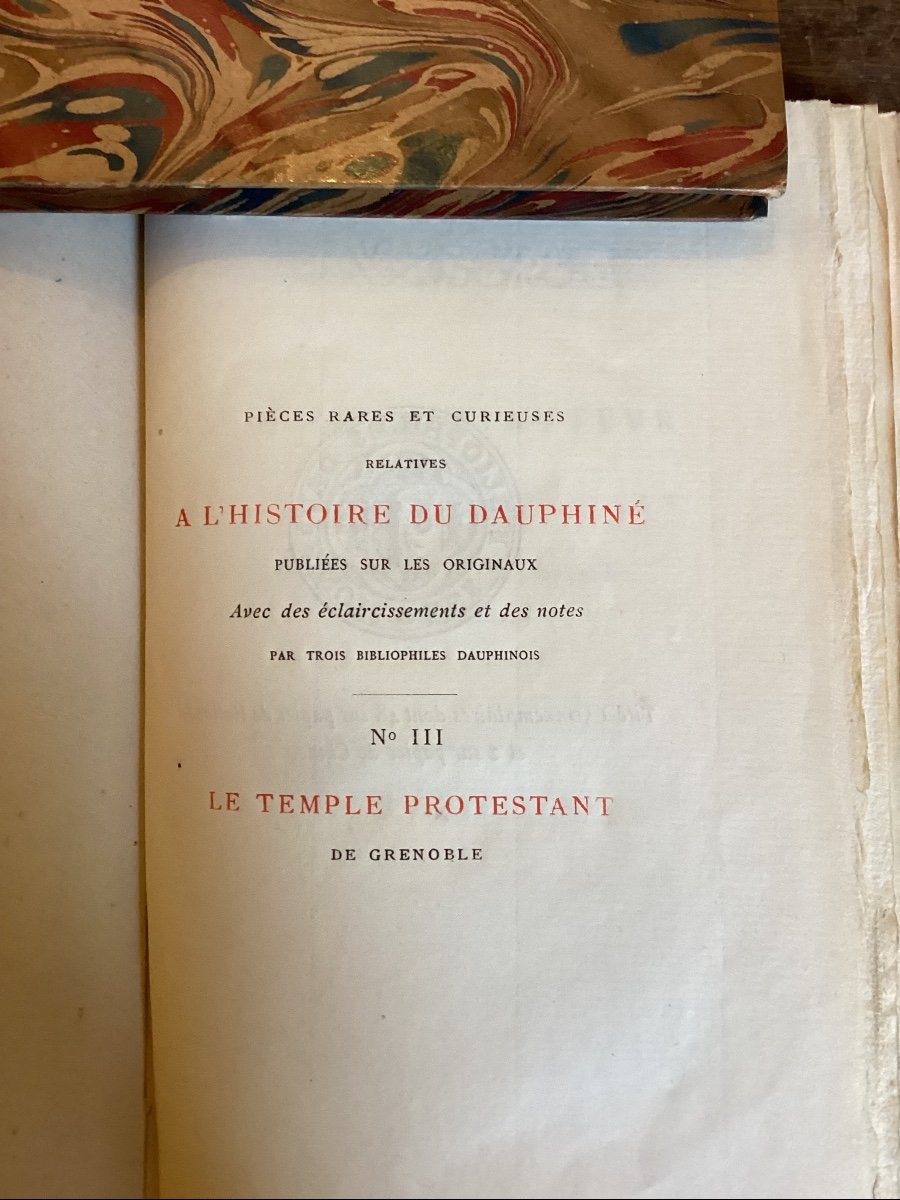 Rare And Curious Pieces Relating To The History Of Dauphiné. 3 Numbered Volumes.-photo-3