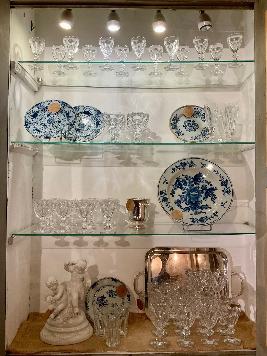 Harcourt Glass Service From Baccarat. 48 Pieces.-photo-4