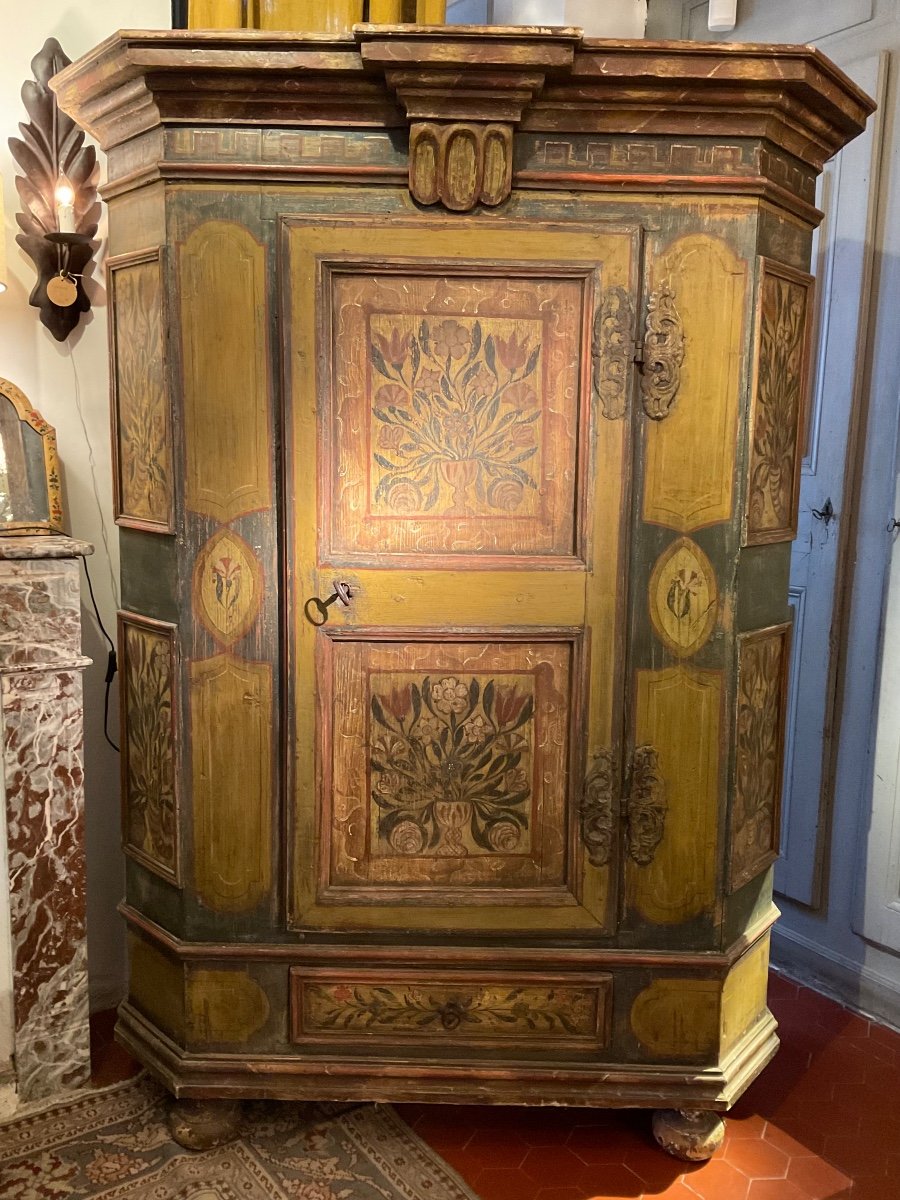 Small Wardrobe From Tyrol. 18th Century.-photo-2
