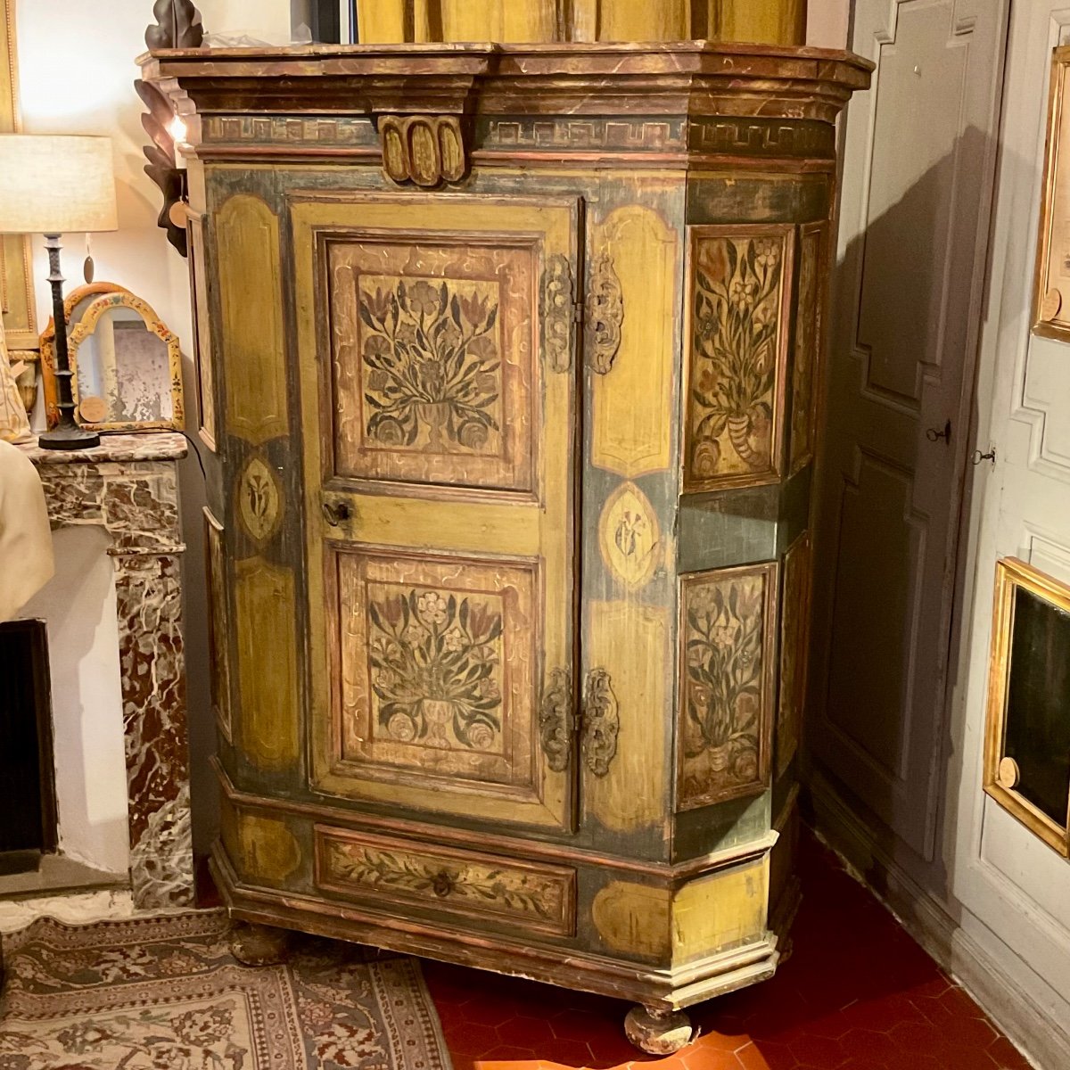 Small Wardrobe From Tyrol. 18th Century.