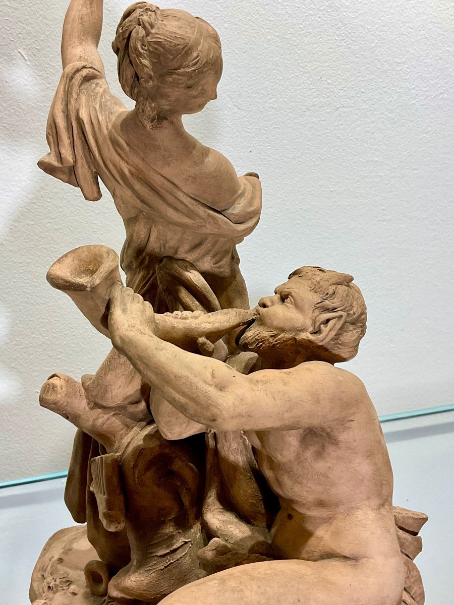 La Bacchante Aux Cymbales D’après Félix Lecomte. -photo-3