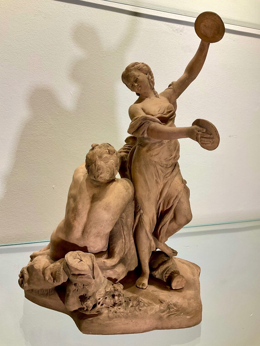 La Bacchante Aux Cymbales D’après Félix Lecomte. -photo-1