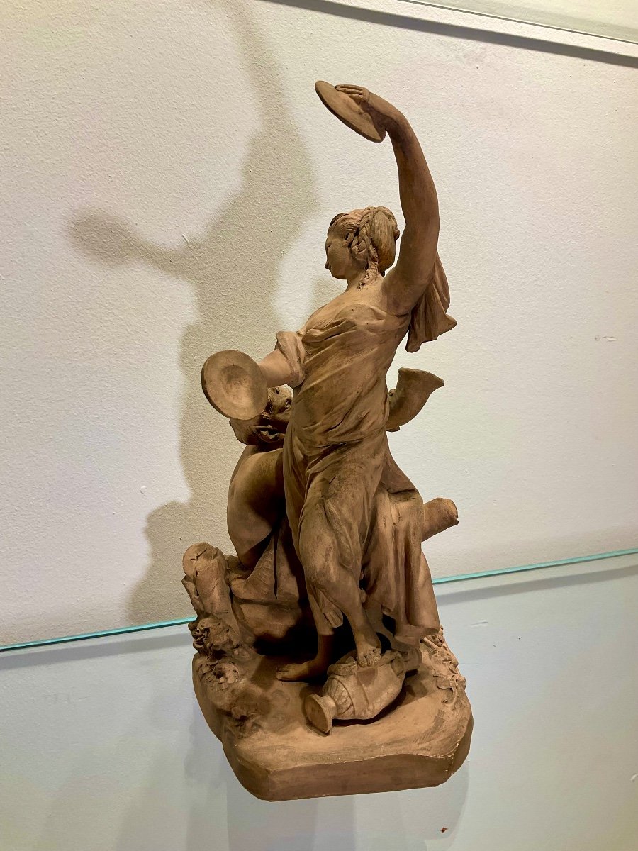 La Bacchante Aux Cymbales D’après Félix Lecomte. -photo-2
