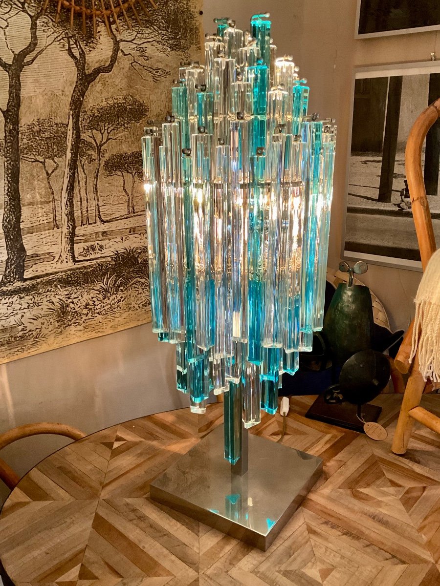 Venini . Murano. Trés Grande Lampe. -photo-2