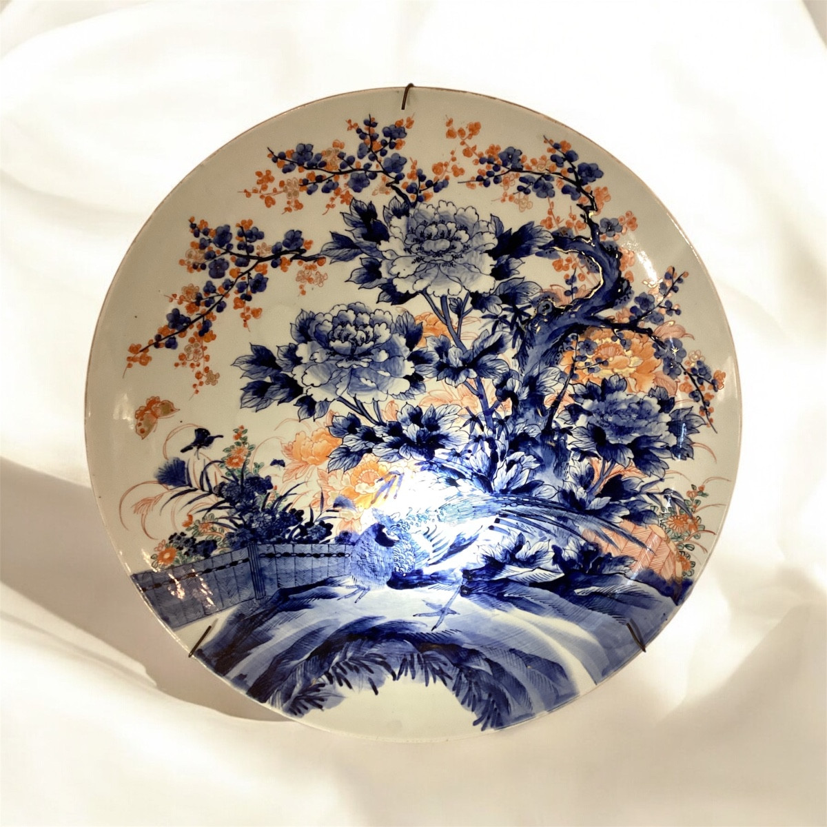 Important Plat Décor Imari. Japon 19éme Siècle. 