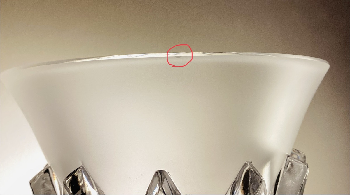 Lalique France Vase, "leaves" Model, Circa 1934.-photo-4