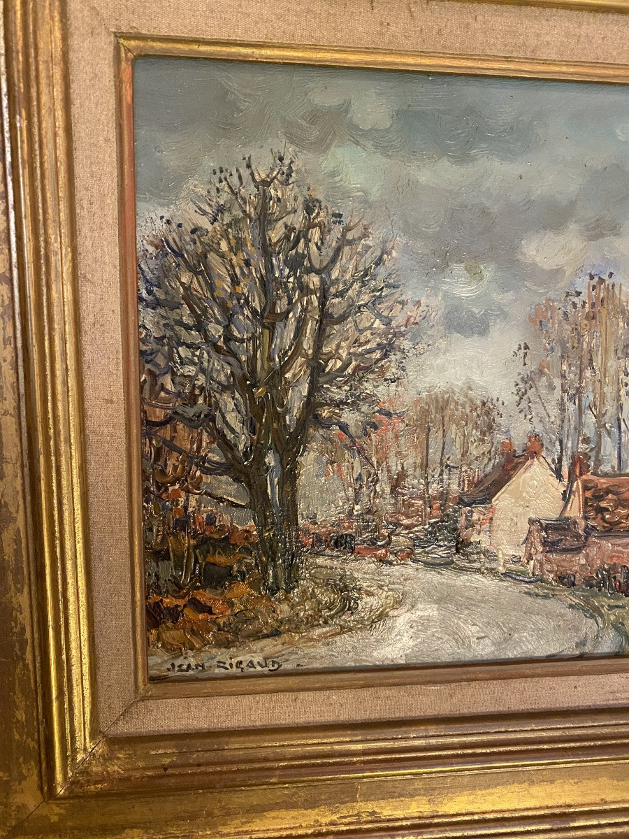 Jean Rigaud. « Marcilly en Gault , la route. »-photo-1