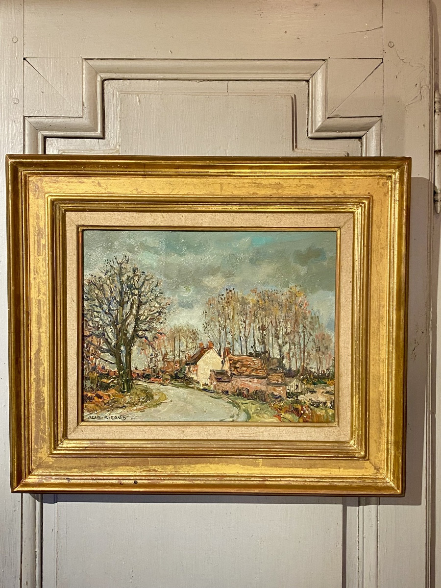 Jean Rigaud. « Marcilly en Gault , la route. »