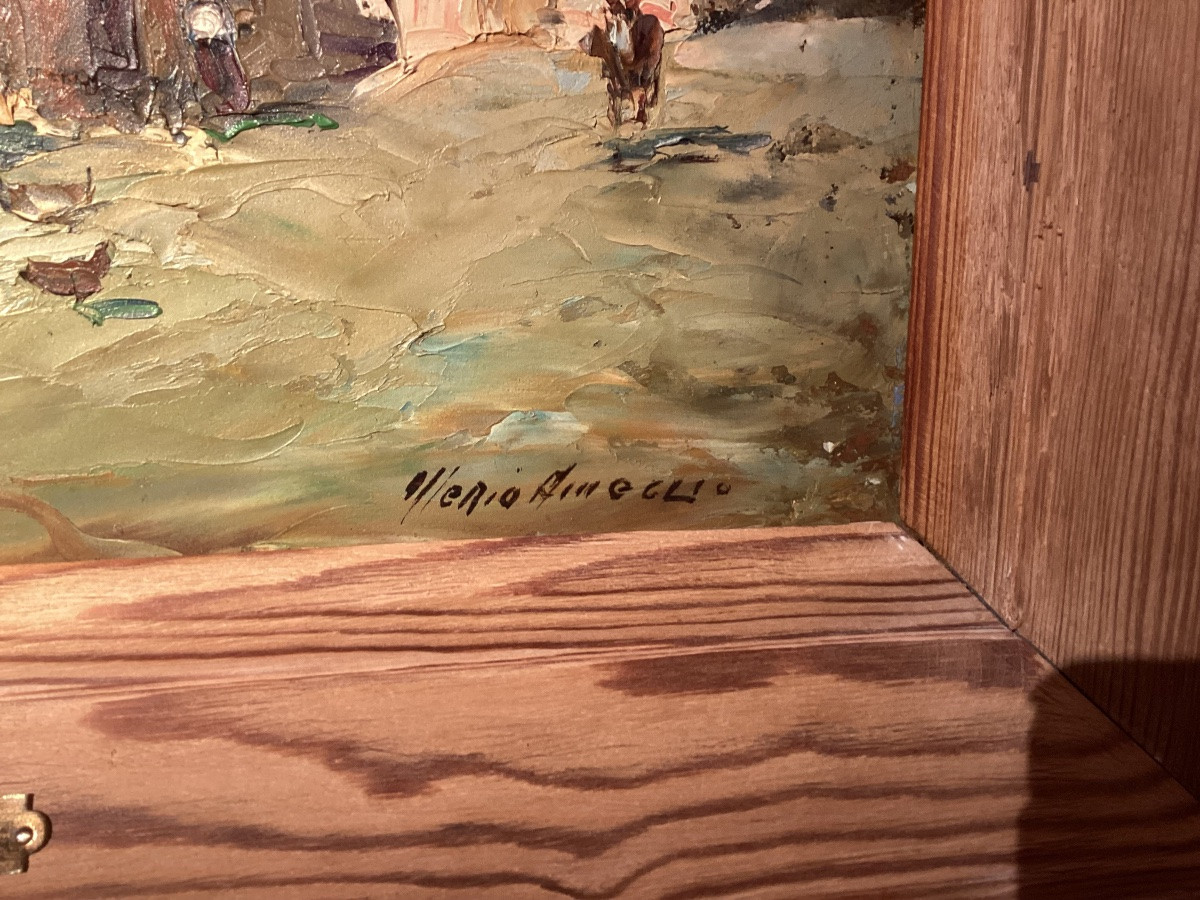 Merio Ameglio. Scène animée en Provence. -photo-3