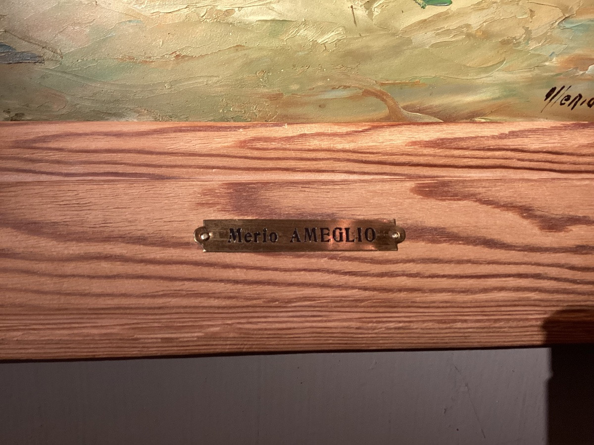 Merio Ameglio. Scène animée en Provence. -photo-4