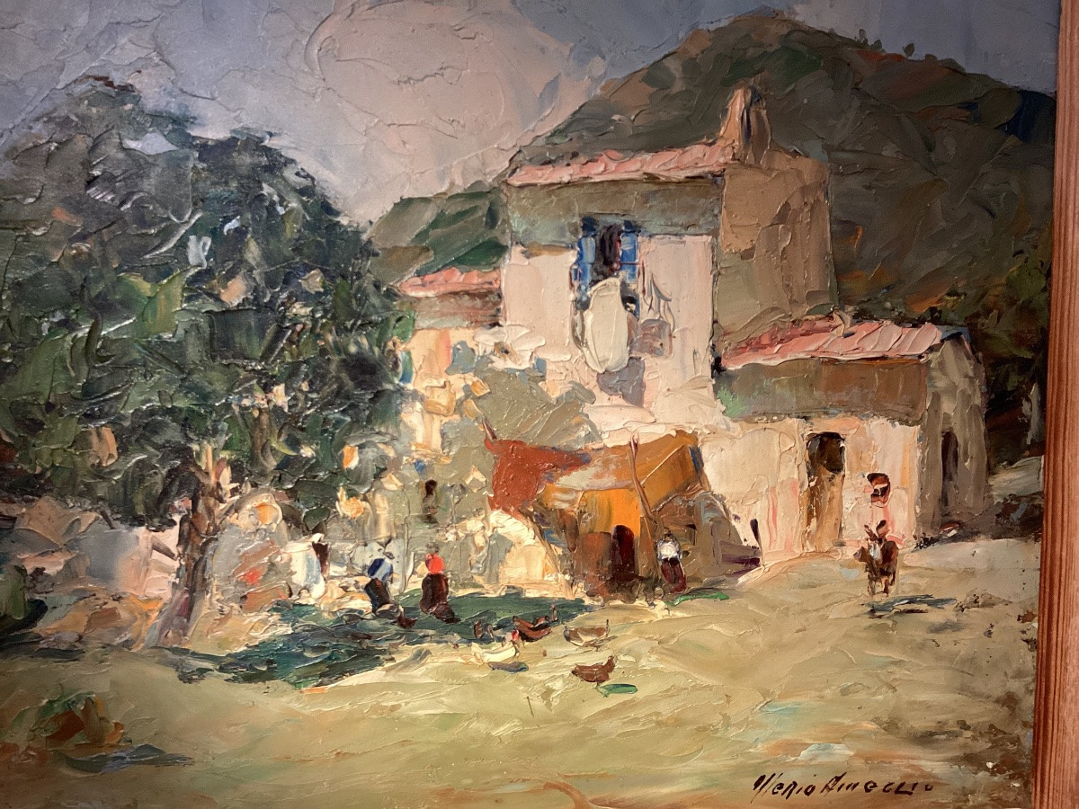 Merio Ameglio. Scène animée en Provence. -photo-5