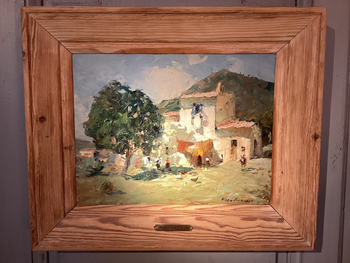 Merio Ameglio. Scène animée en Provence. -photo-7