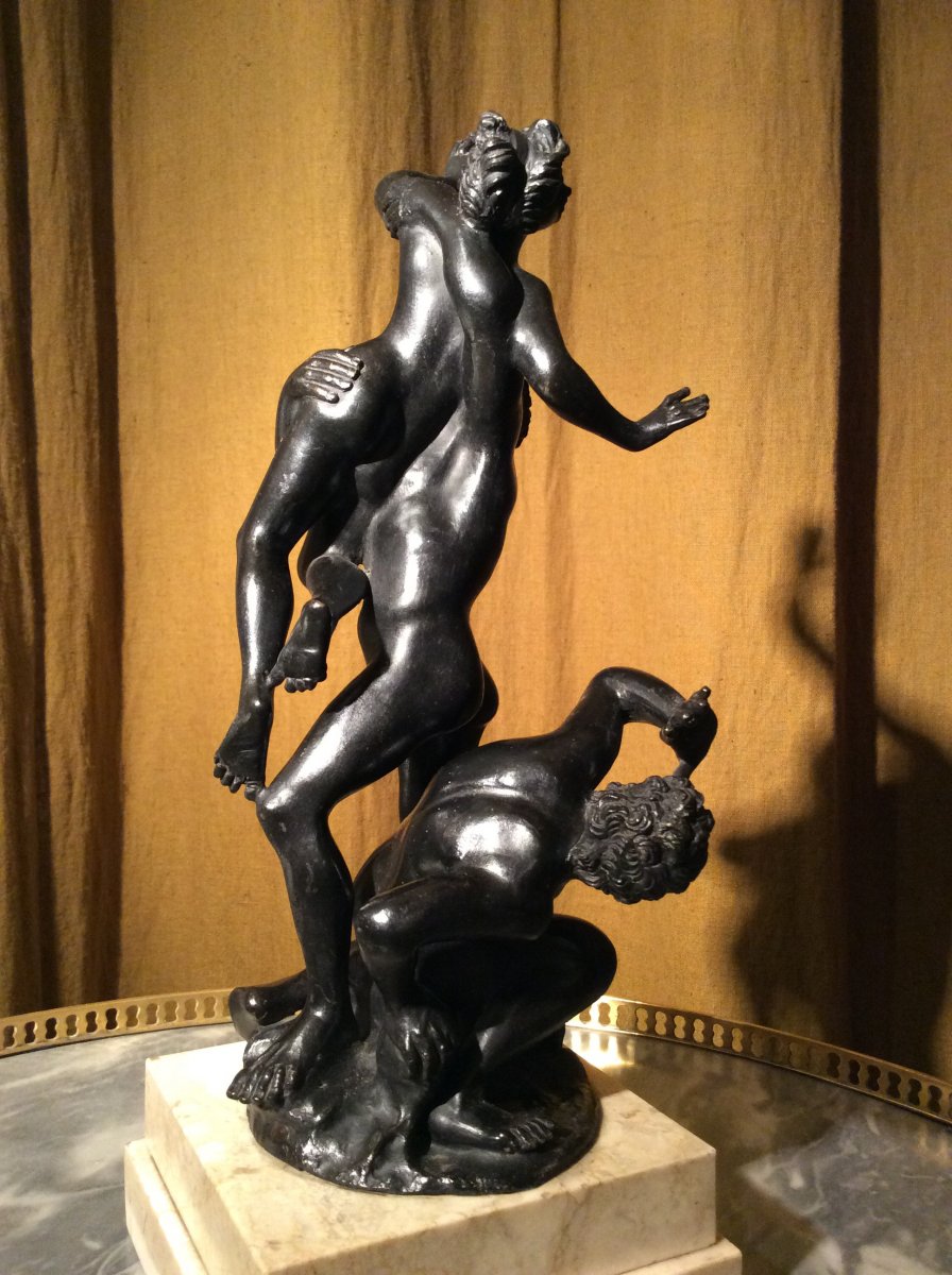 The Rape Of The Sabine Women. Bronze With Black Patina.-photo-6