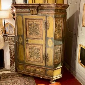 Small Wardrobe From Tyrol. 18th Century.