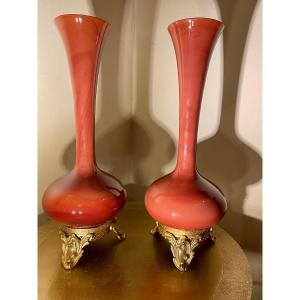 A Pair Of Porcelain Vases.