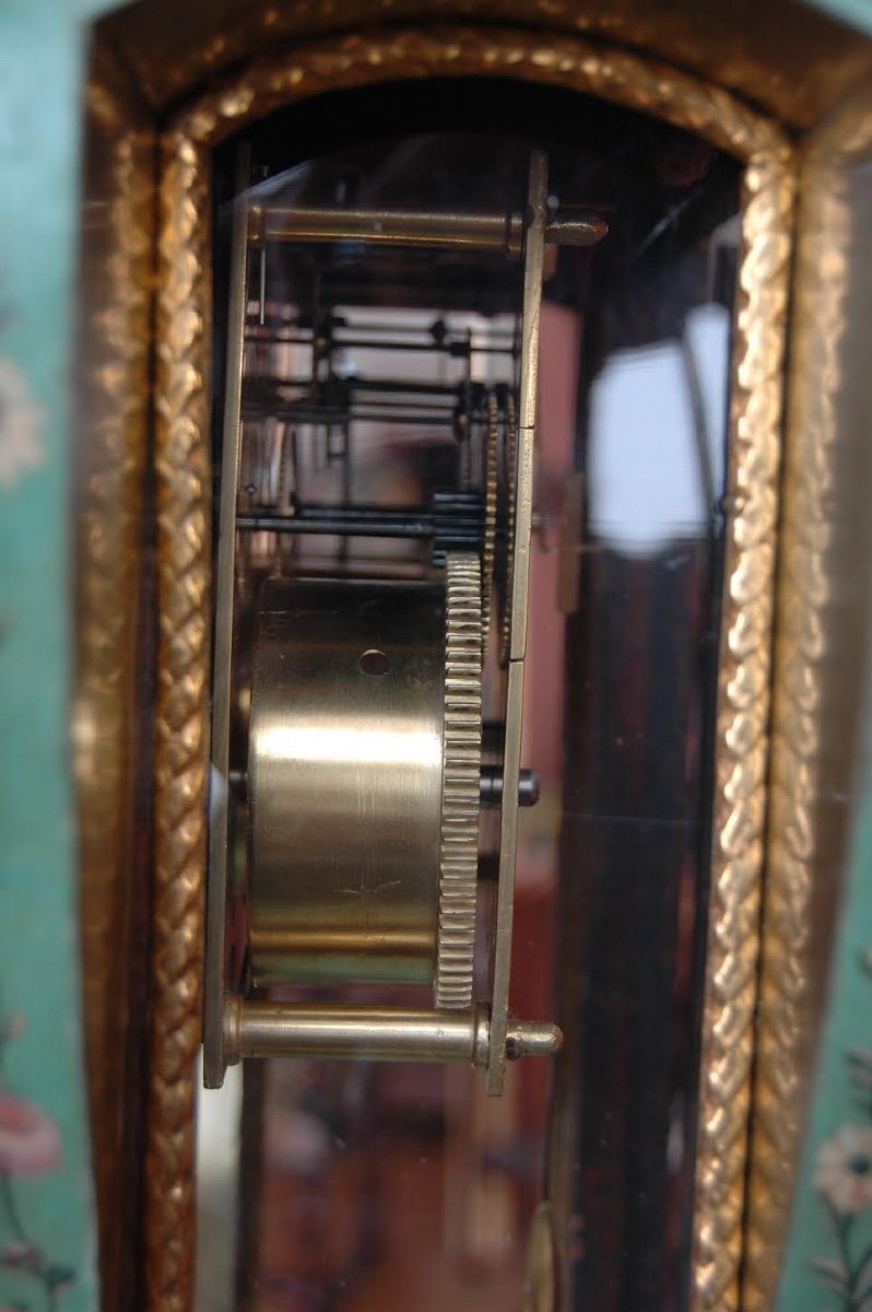Cartel And Its Louis XV Console “vernis Martin”. Nicolas Potier & J Jollain. XVIII° Century-photo-2
