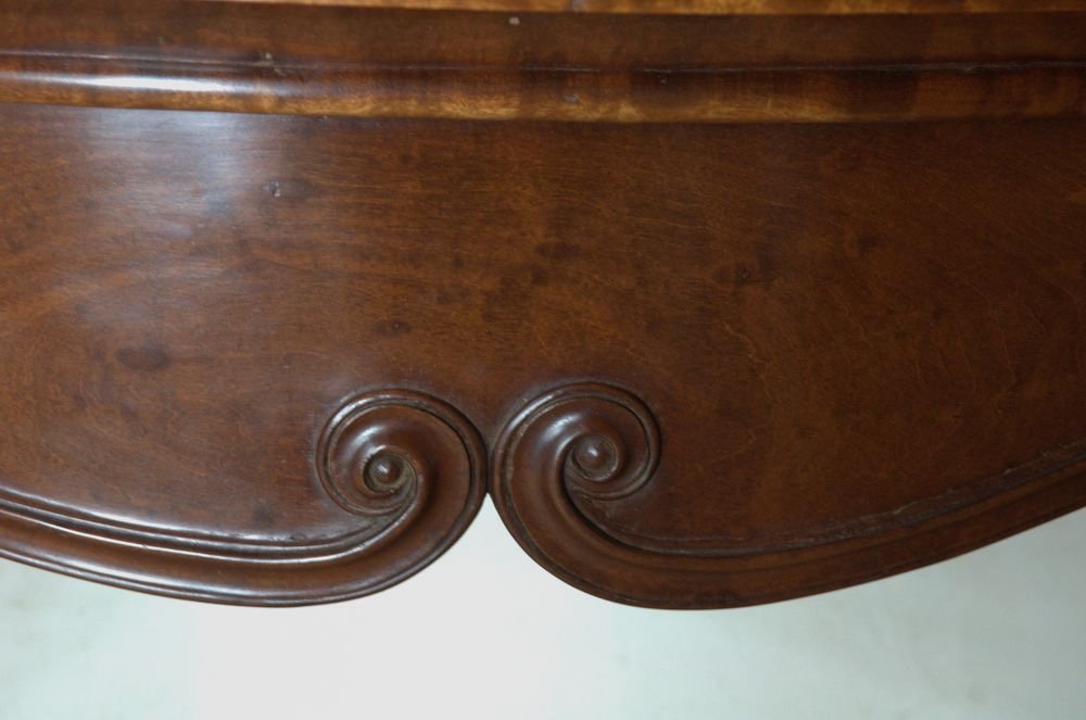 Louis XV Fireplace In Mahogany From Cuba Solid, Bordeaux. XVIII° Century-photo-2