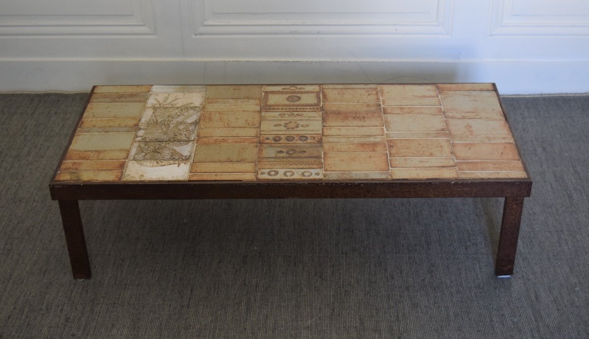 Bird Coffee Table. Roger Capron Vallauris. (1922-2006)-photo-2